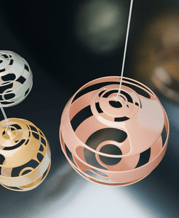 3x Festive Christmas Ornaments 3d model