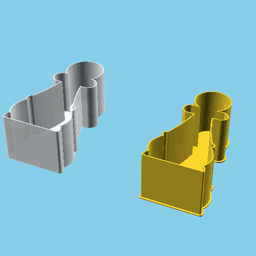 Chess Pawn piece, nestable box (v1) 3d model