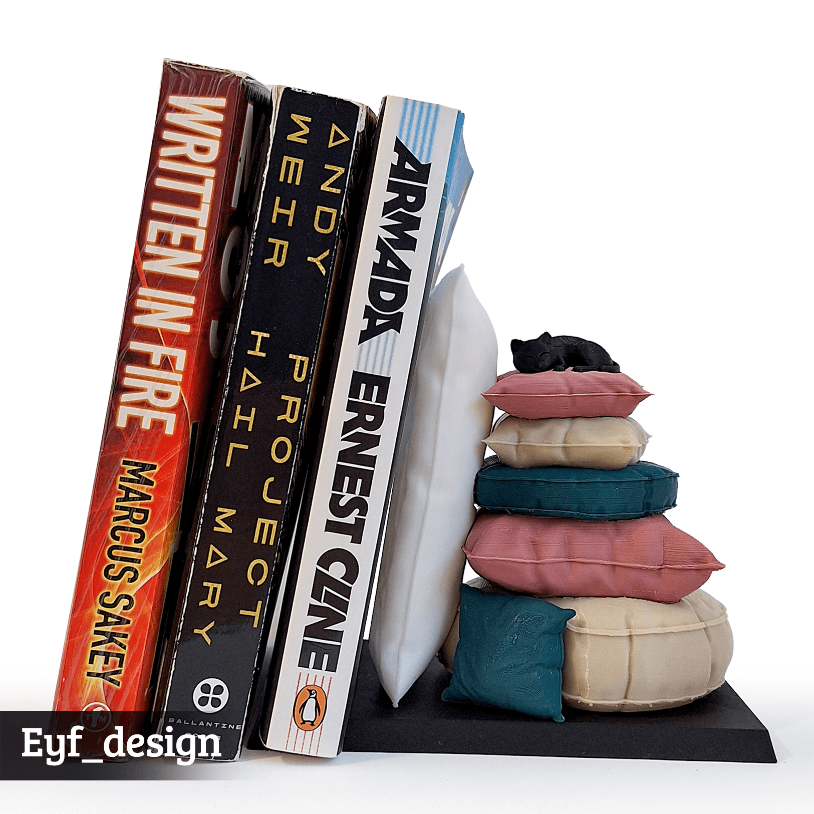 Sleepy Cat Bookend 3d model