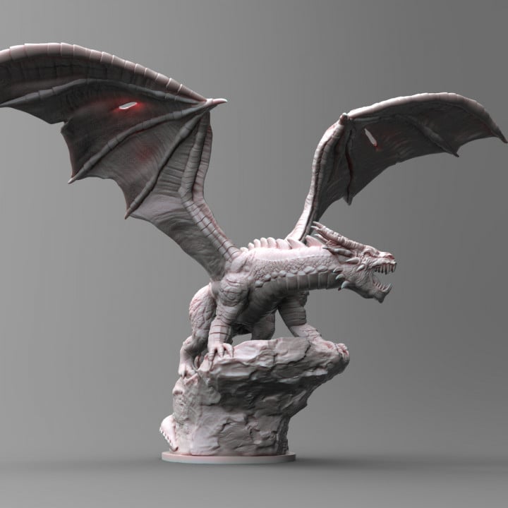 Shadow Dragon (Pre-Supported) 3d model