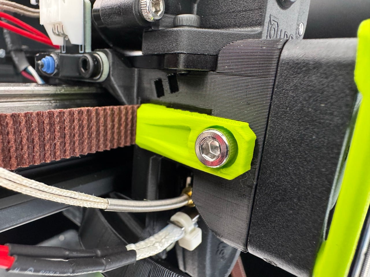 RatRig V-Core 4 rigid toolhead belt clamp 3d model