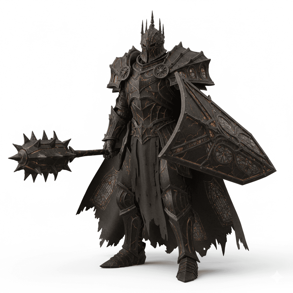 Cathedral Ash Dark Knight Warrior 3d model