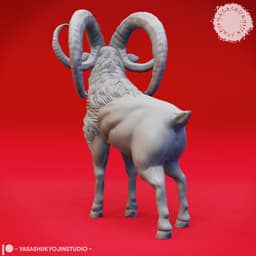 Giant Goat - Tabletop Miniature (Pre-Supported) 3d model