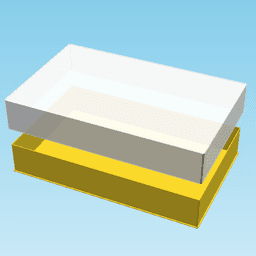 LOWER FIVE EIGHTHS BLOCK, nestable box (v1) 3d model