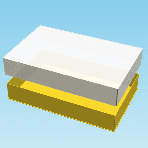 LOWER FIVE EIGHTHS BLOCK, nestable box (v1) 3d model