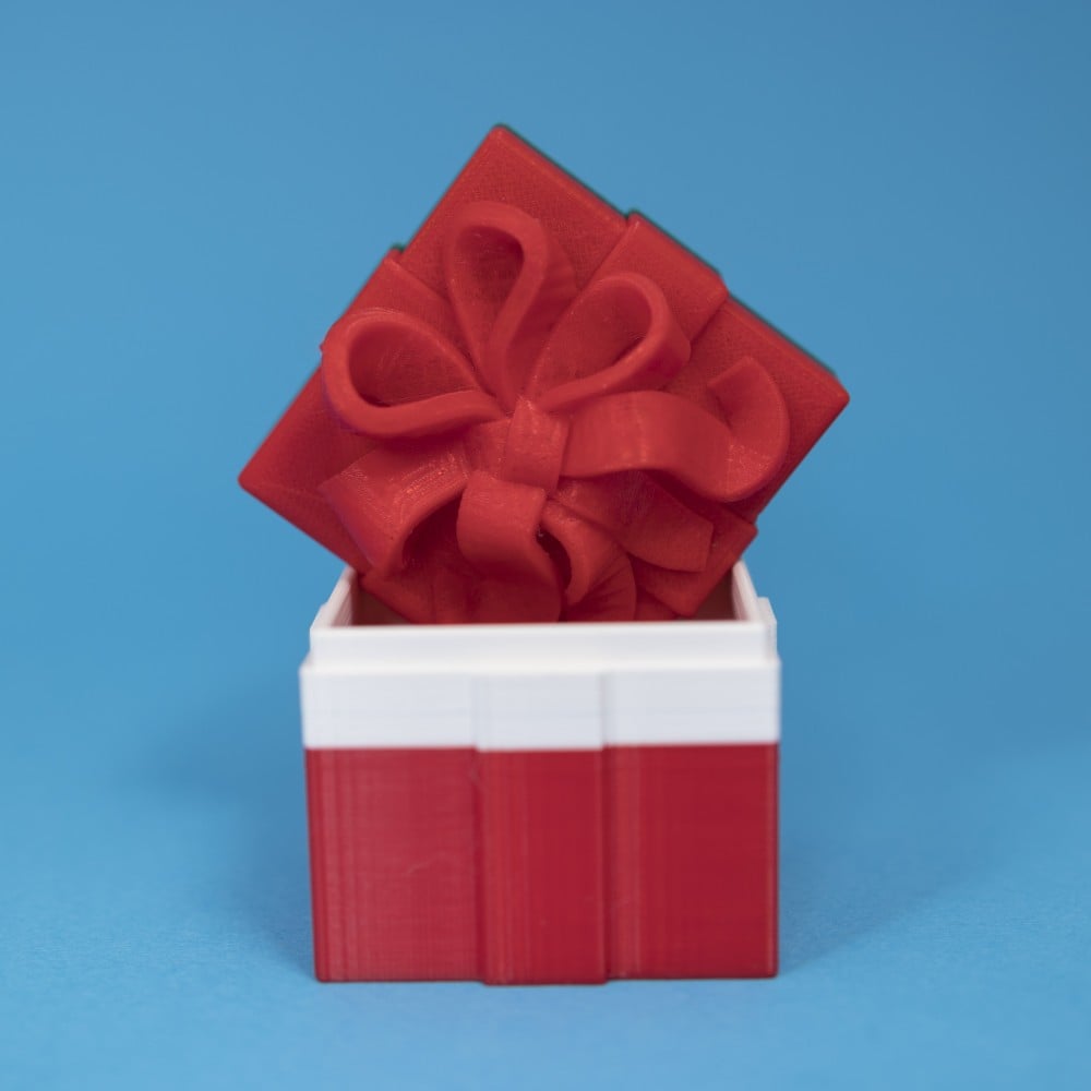 Gift Box Container (Single Color Version) 3d model