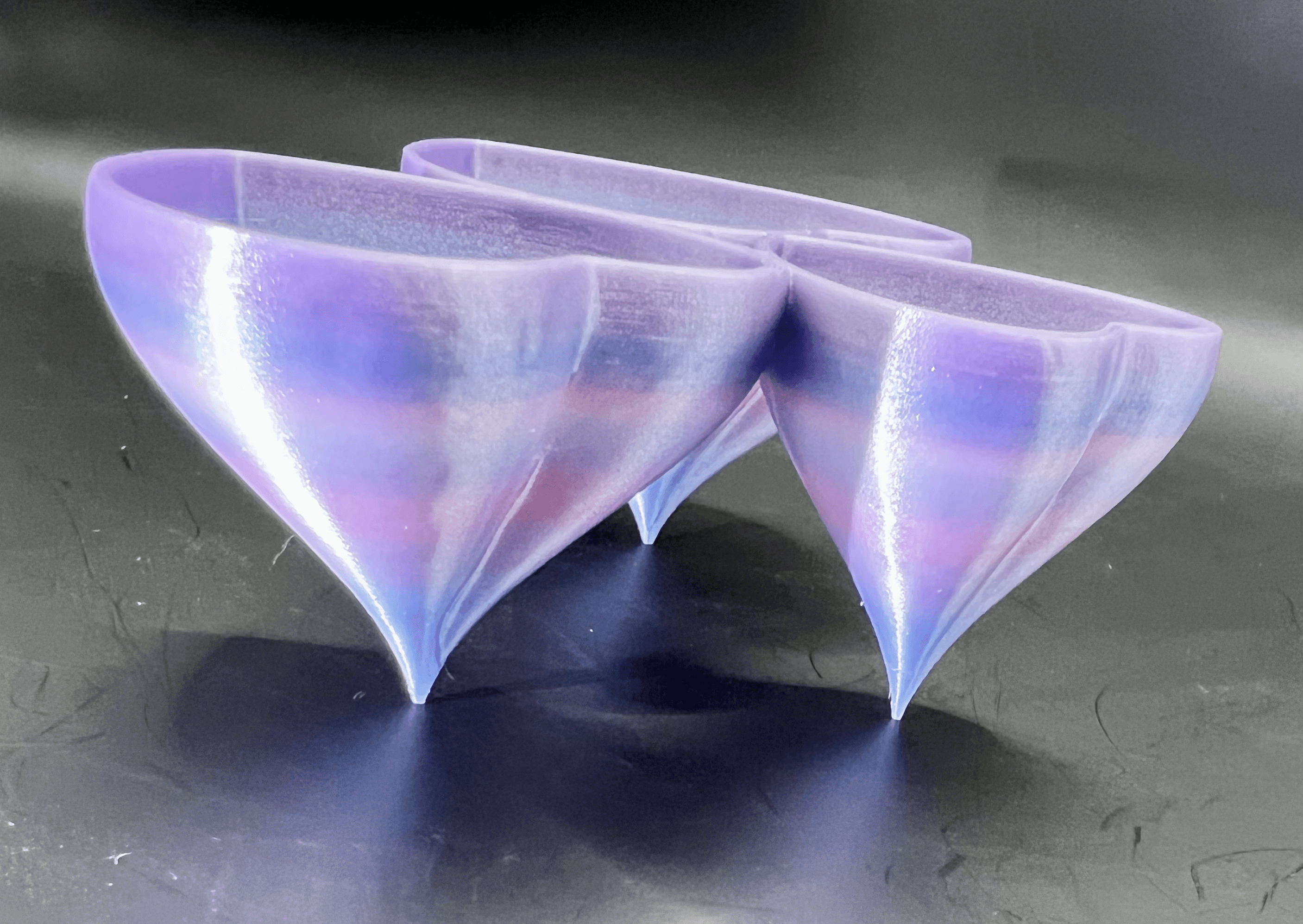 Printed in Protopasta Nebula Silver Silk