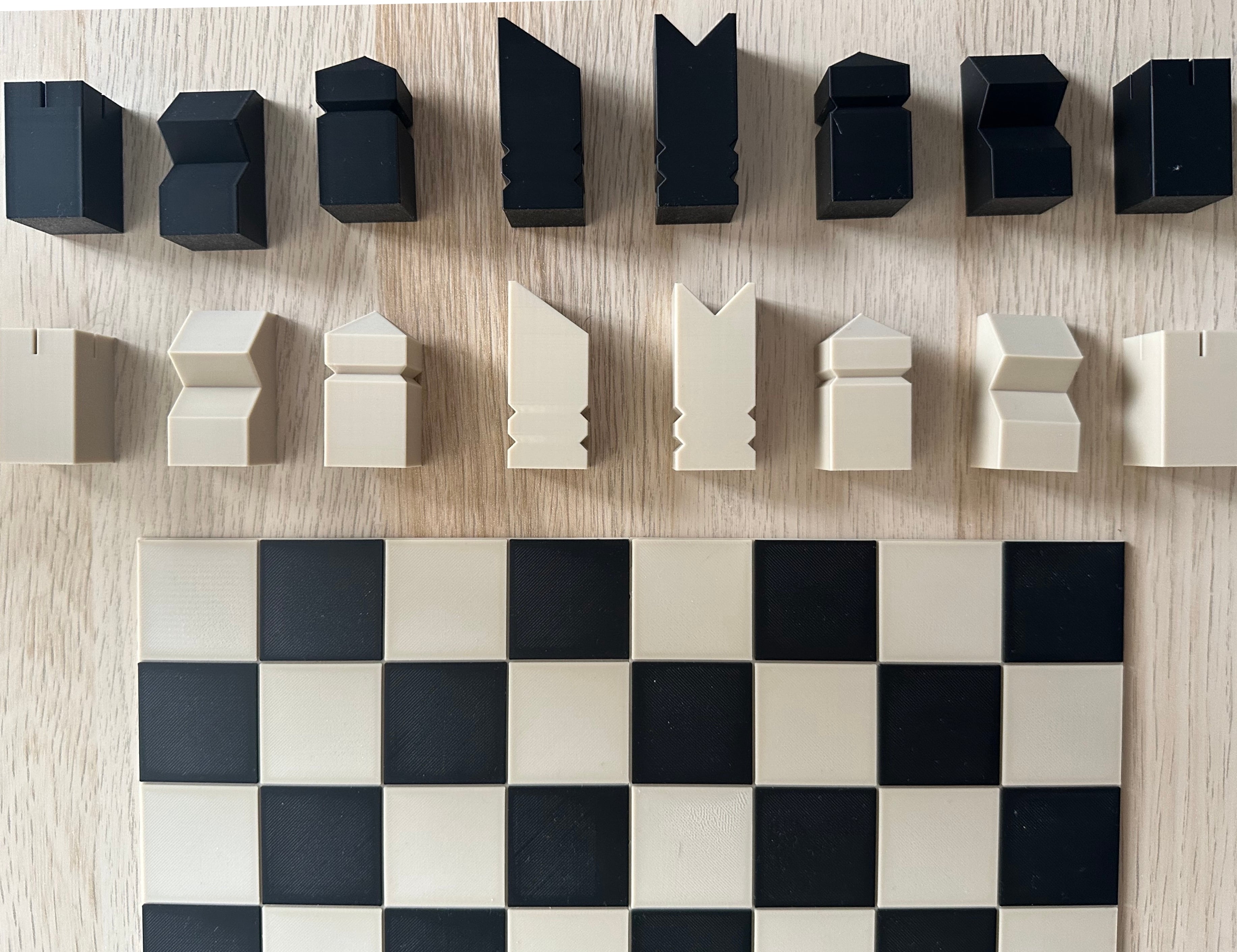 Minimal Chess Set - Beginner Friendly 3d model