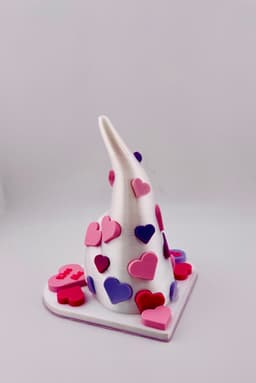 Valentines Day Gnome with Base 3d model