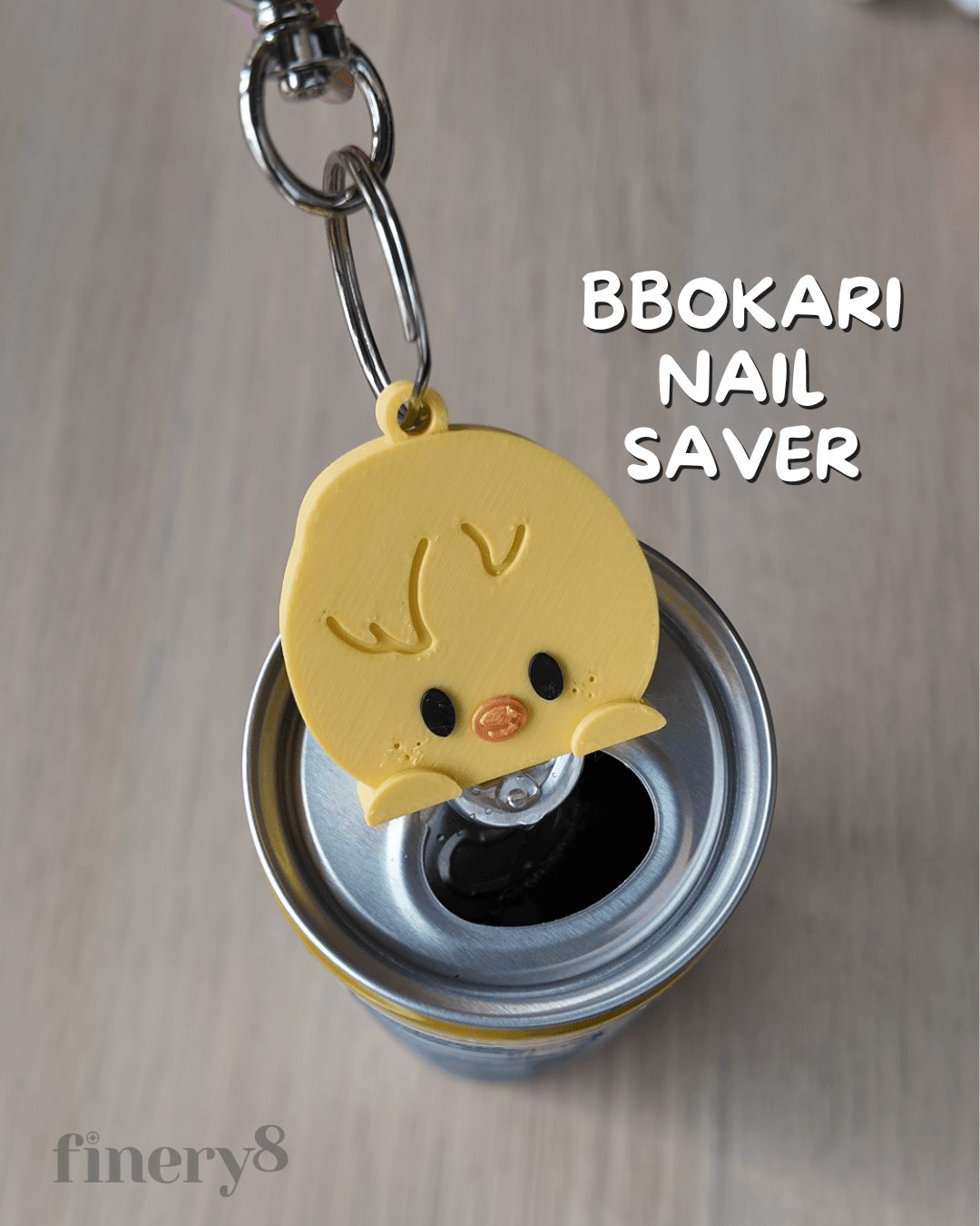 Stray Kids Bbokari Nail Saver Keychain 3d model