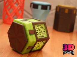 Twist Lock Trick Box (Hexagon) 3d model