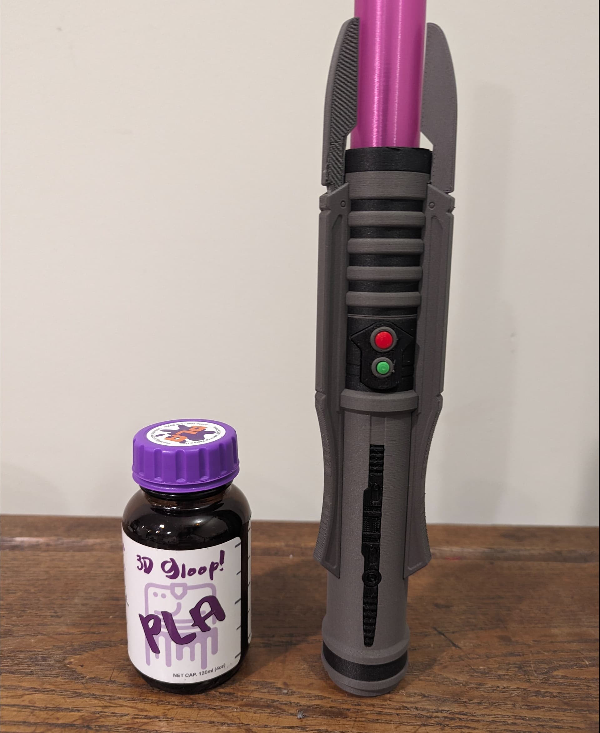 ProtoPasta Stainless Steel Filled Composite and Matte Fiber
AtomicFilament Amethyst Violet
and some 3DGloop