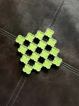 Quatrefoil 4 Retro Coaster 3d model
