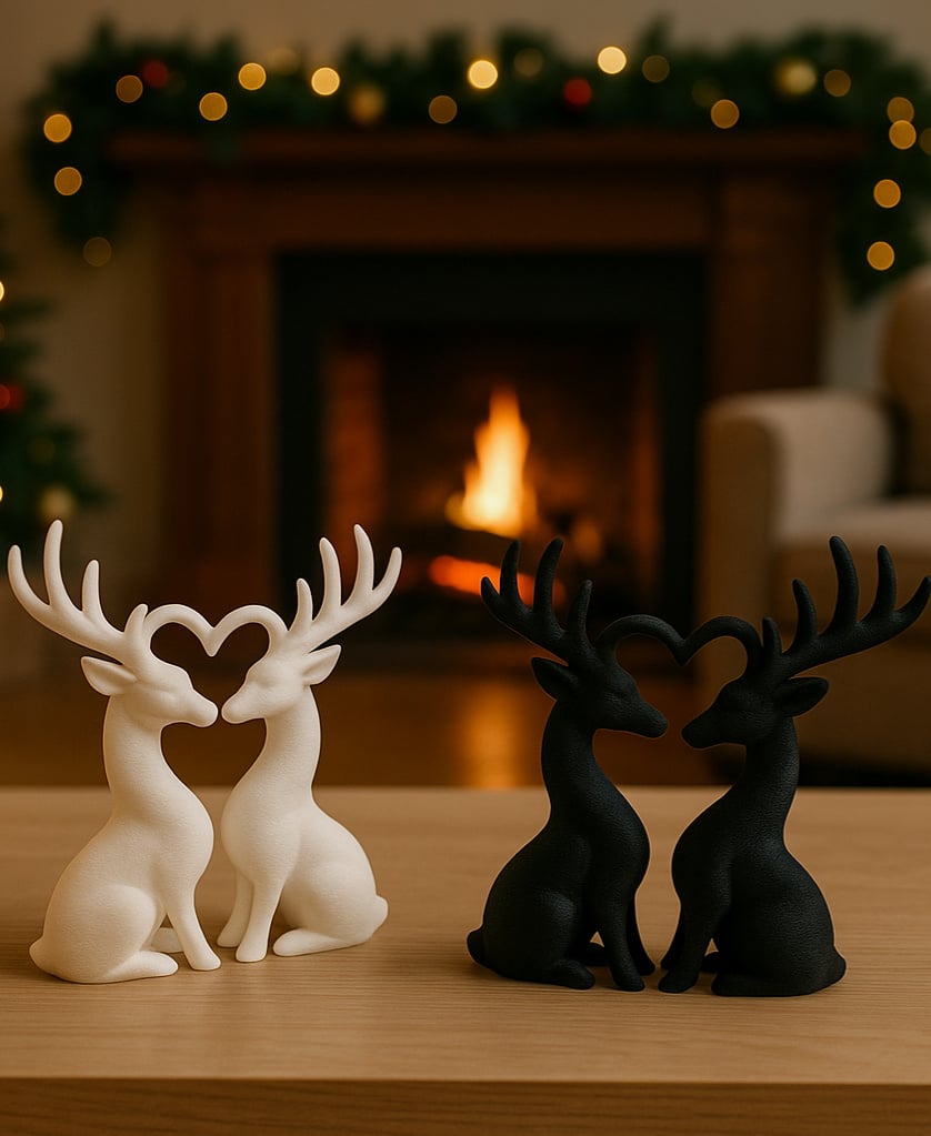HEART REINDEERS / CHRISTMAS DECOR 3d model