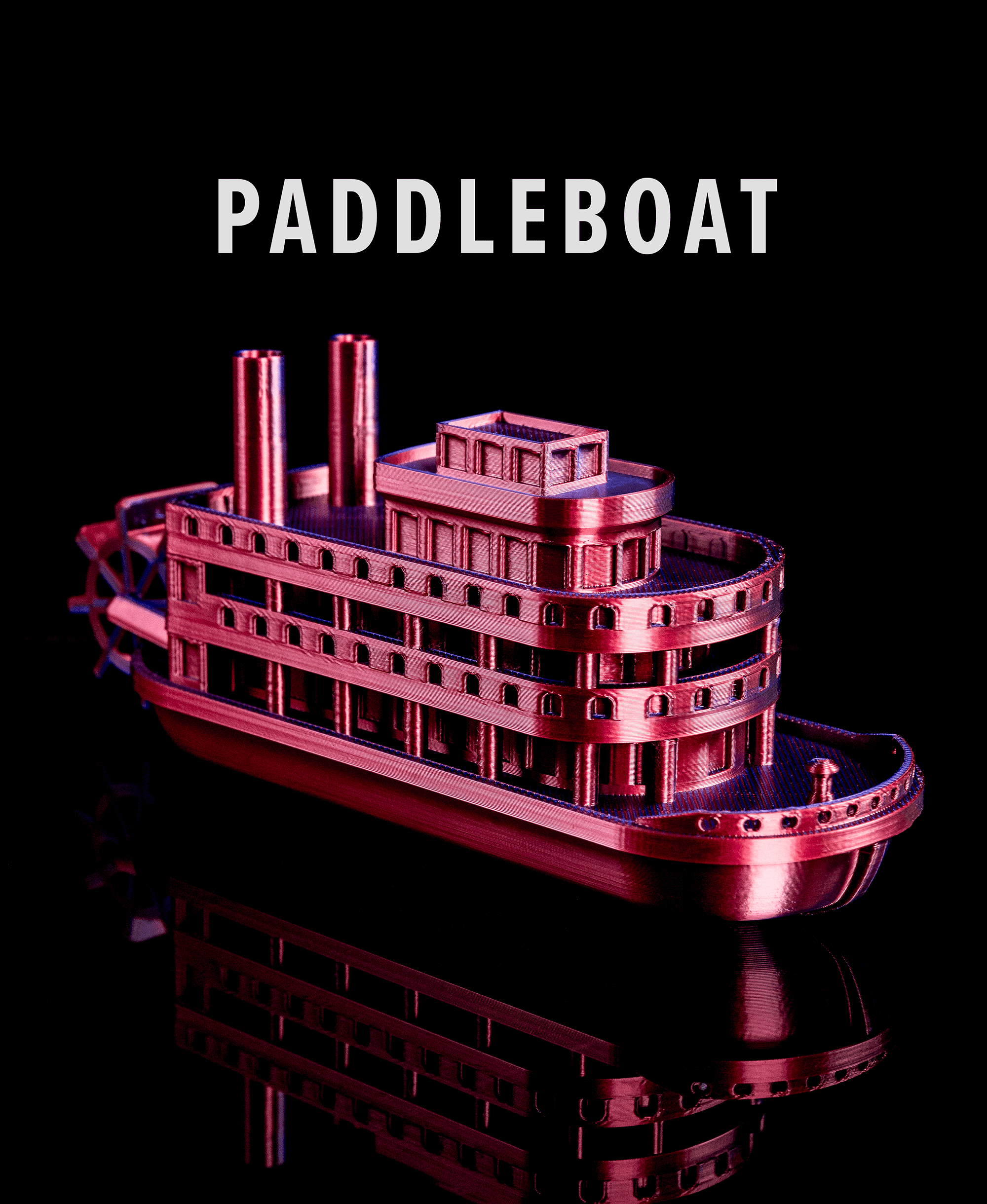 Paddleboat (Boat / Ship) 3d model