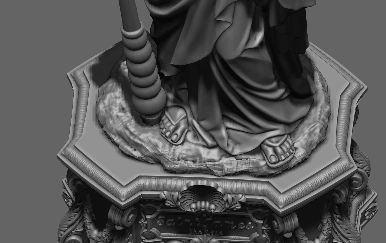 Saint James Less 3D Scanning STL Printable 3d model