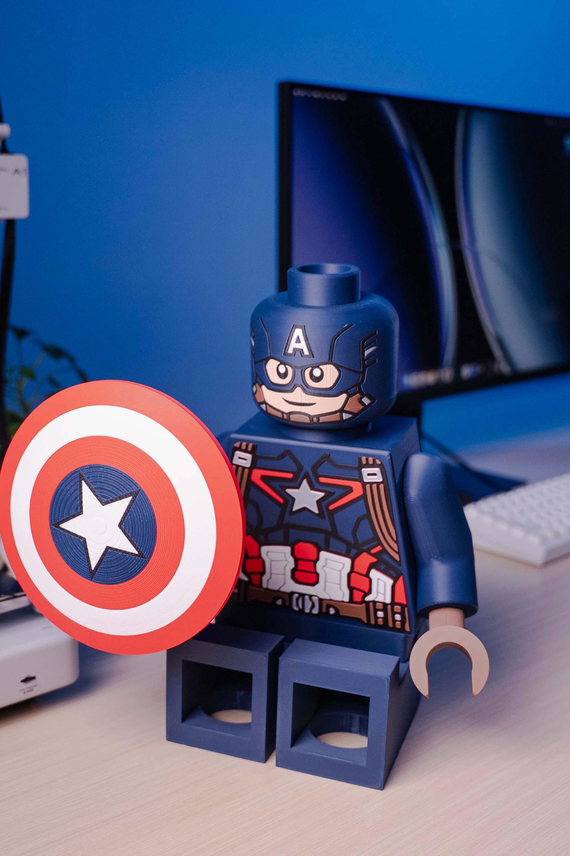 Captain America Modular Figure 3d model