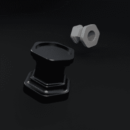 Hexagonal display base 3d model