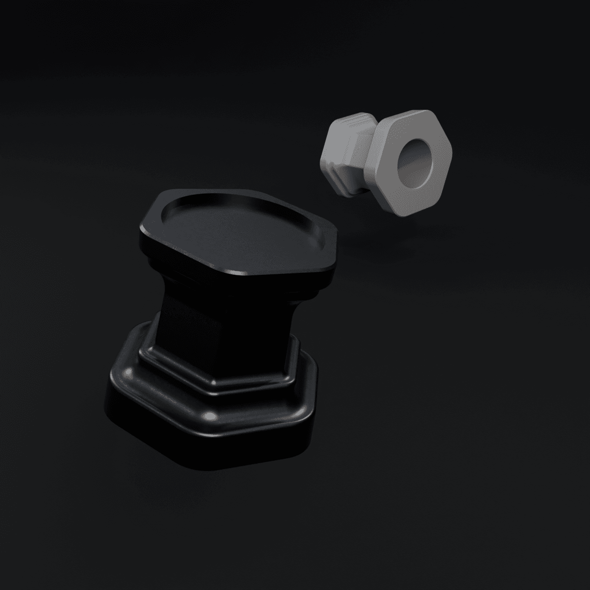 Hexagonal display base 3d model