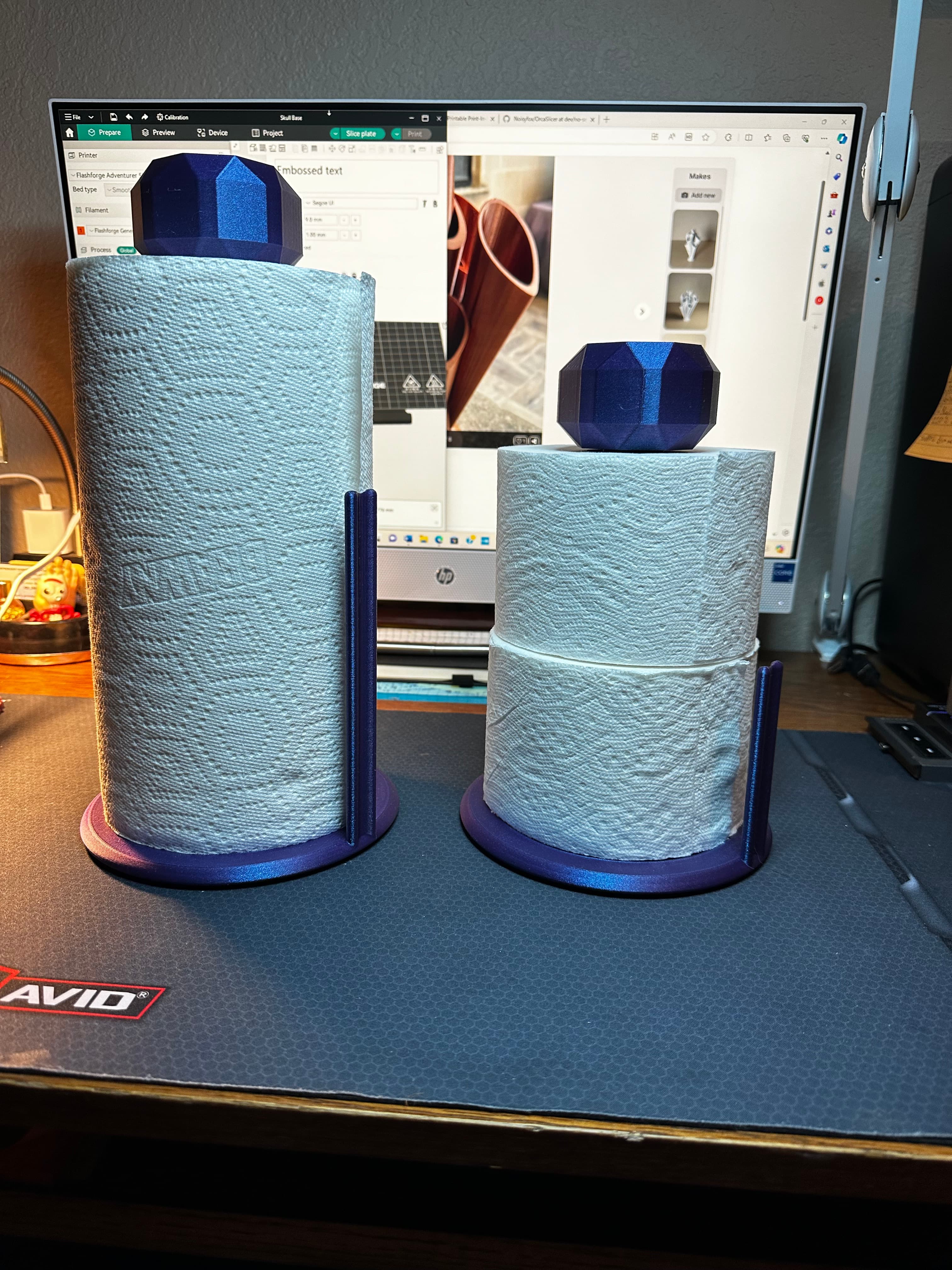 Paper towel holder V1 3d model