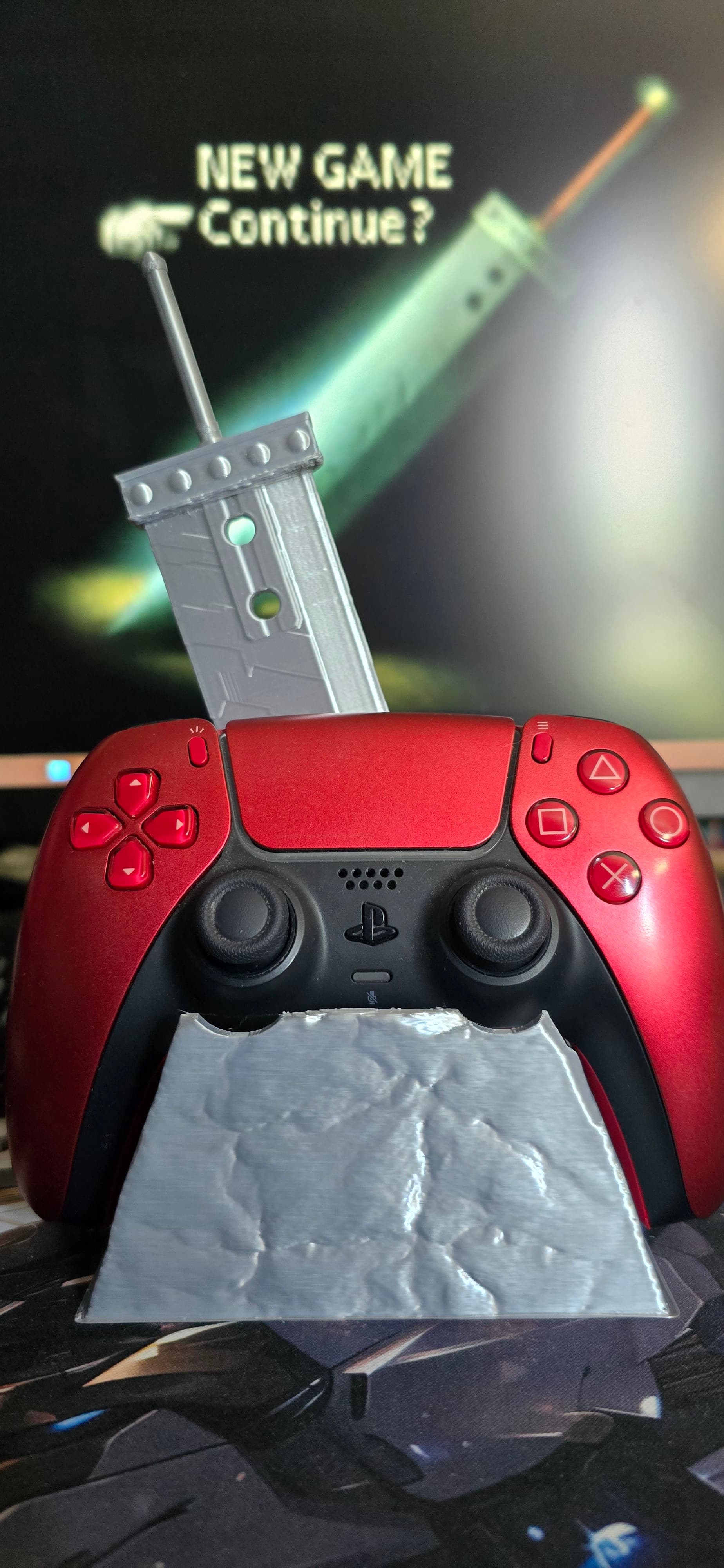 Sword In The Stone Controller Stand - Buster Sword Edition 3d model