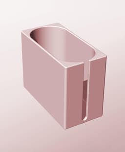 CX68-115-SS Modular slotted component container modern decor 3d model