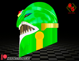 Green Mando Helmet 3d model
