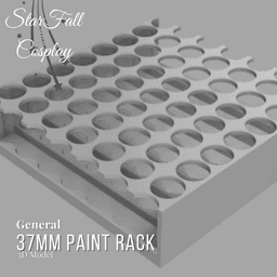 37mm Paint Rack Organizer 3d model
