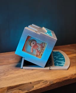 Folding Card Box with multiple panel styles 3d model
