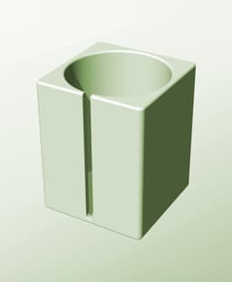 CS128-180-S Modular slotted component container modern decor 3d model