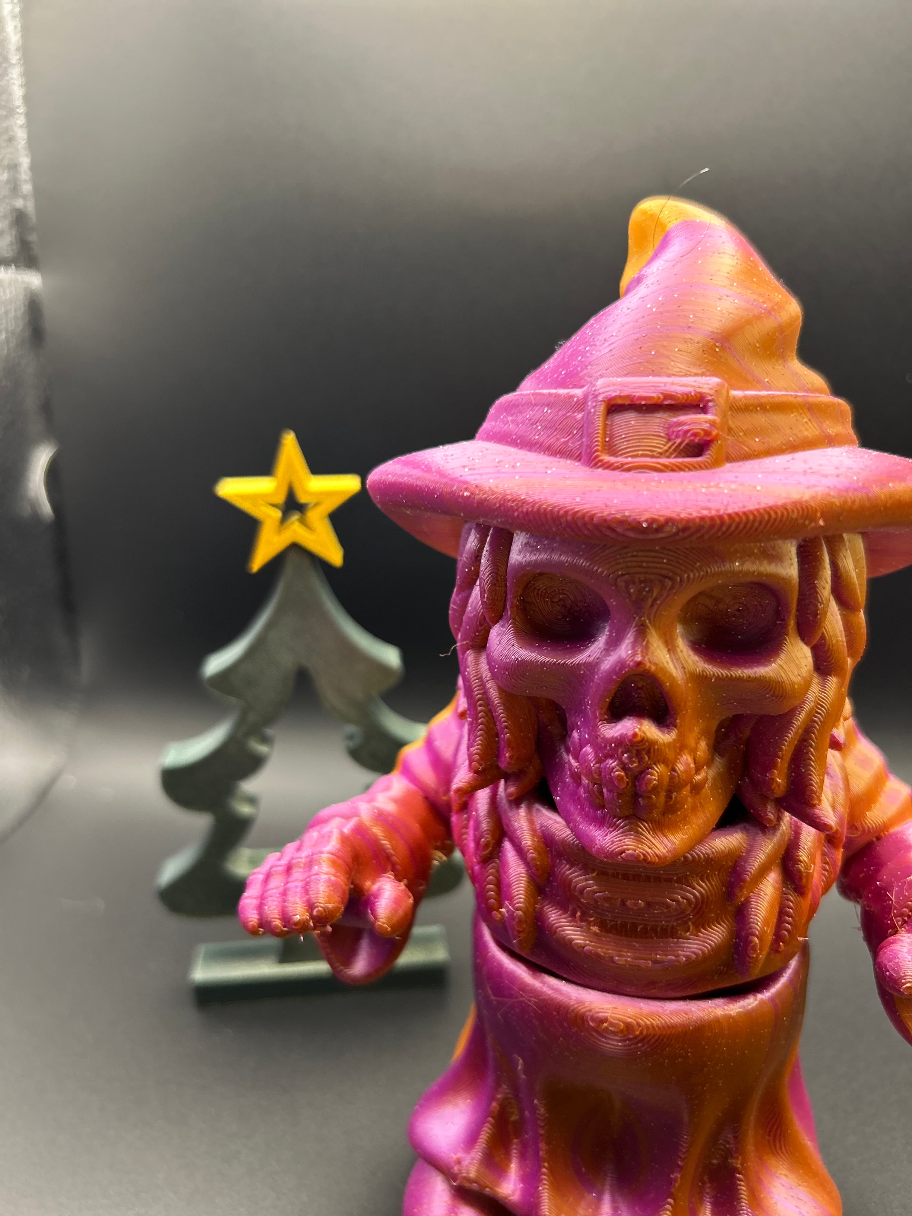 Going Big for Movember - Flexi Skull Witch wishes you Happy Holidays! support men's health and Movember at mobro.co/chadgetsbored