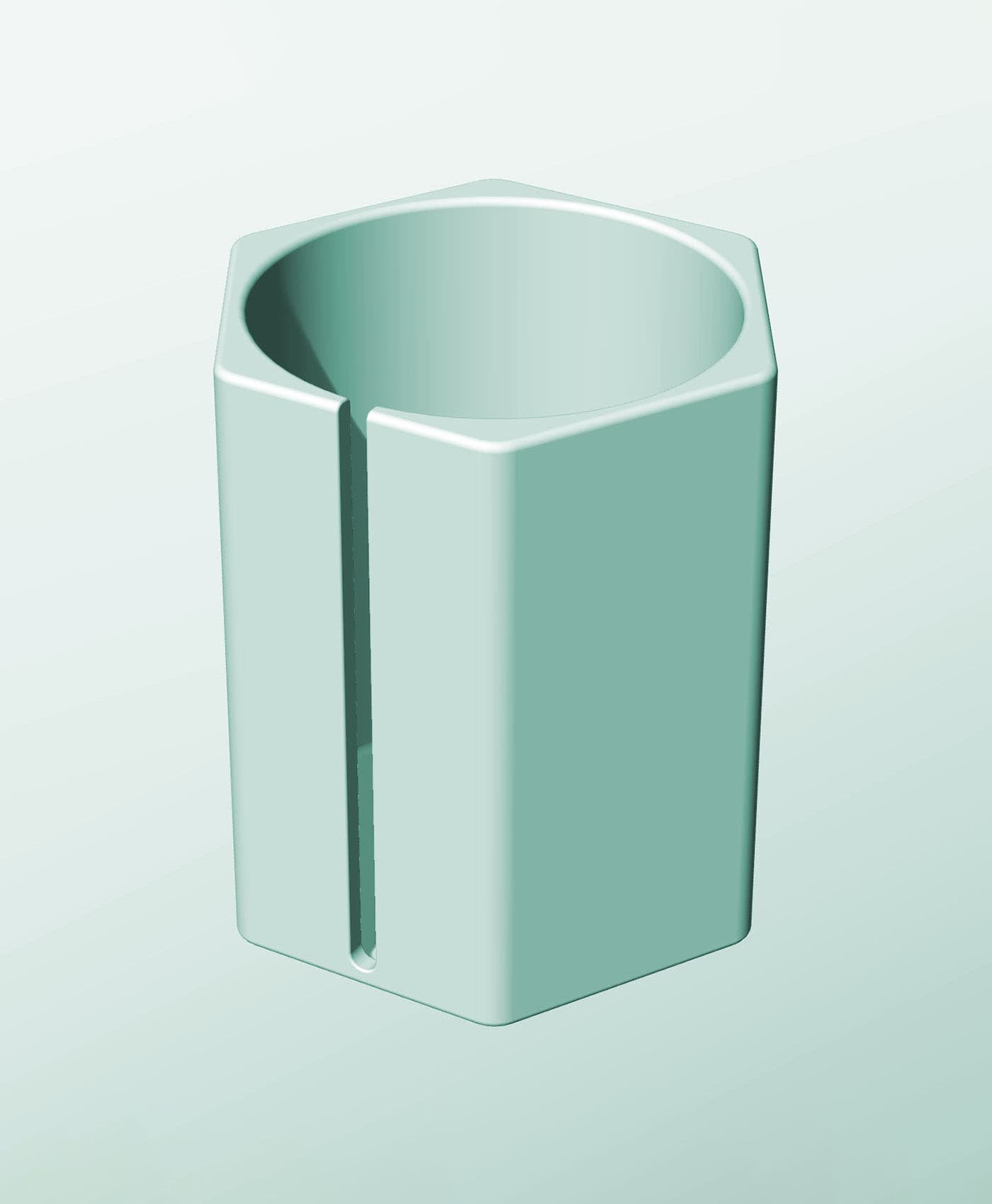 CH162-220-S Modular Stacking slotted container for home decor 3d model