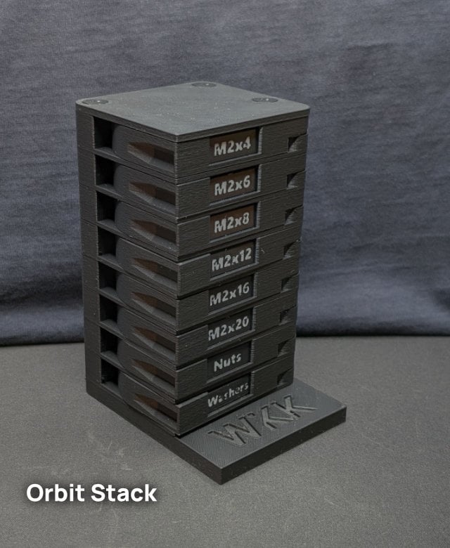 M2 OrbitStack - Swivel Screw Organizer 3d model