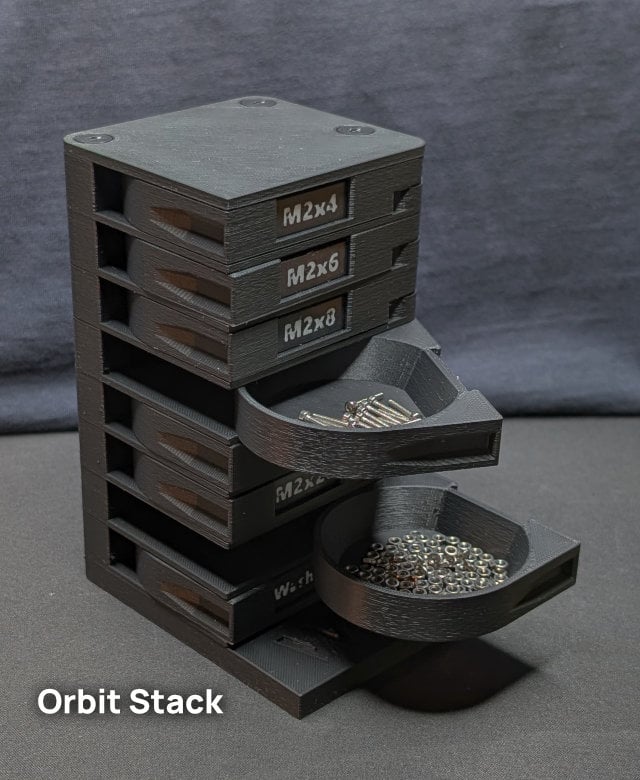 M2 OrbitStack - Swivel Screw Organizer 3d model