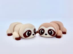 Easter Sloth Duo 3d model