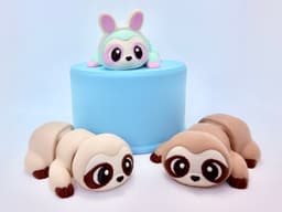 Easter Sloth Duo 3d model