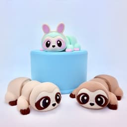Easter Sloth Duo 3d model