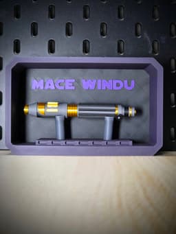 Mini Lightsaber Day 10! - Mace Windu 3d model