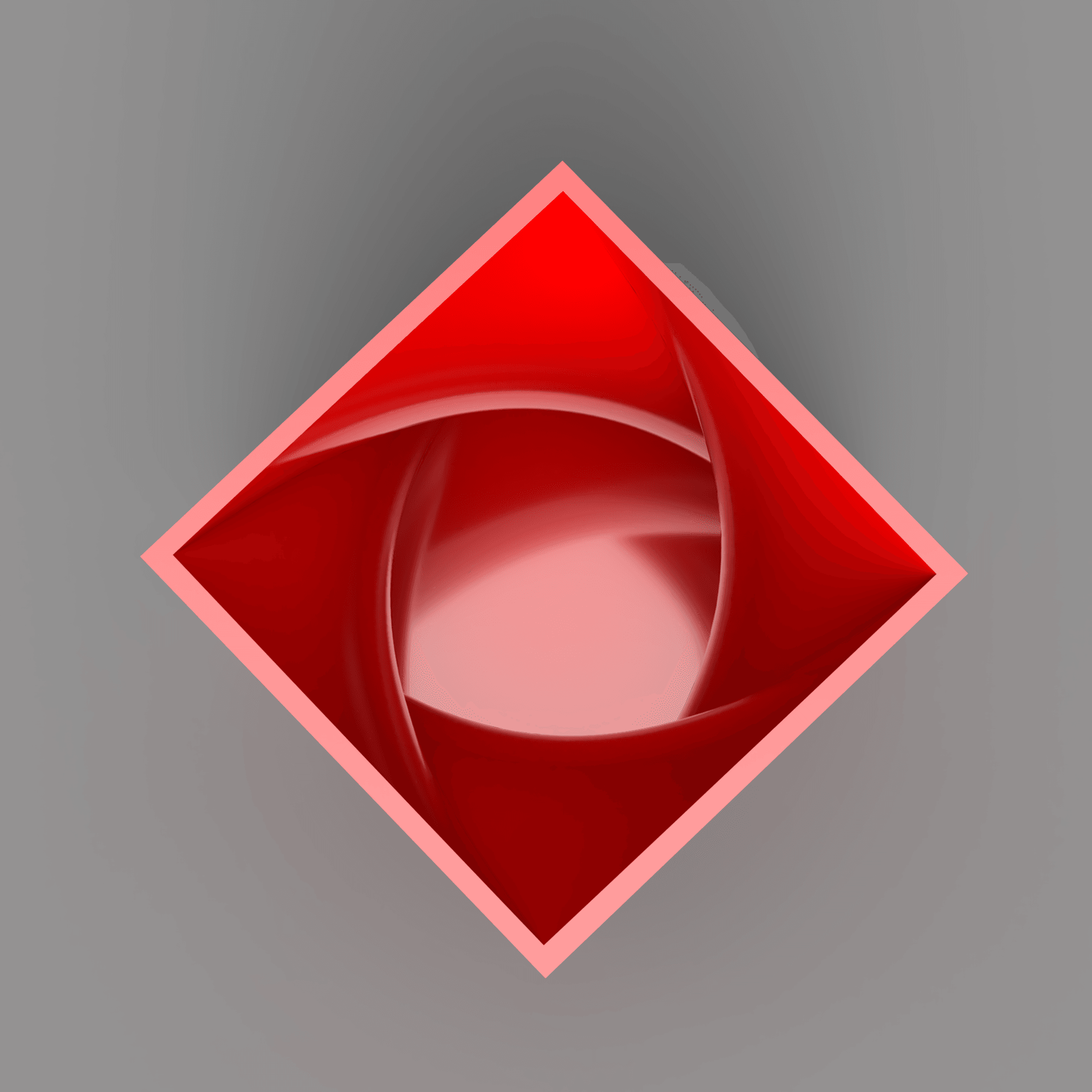 Twisted Diamond Vase 3d model