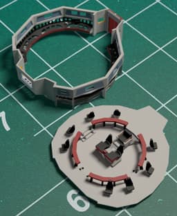 1/350 TOS Bridge with Centered Turbolift 3d model