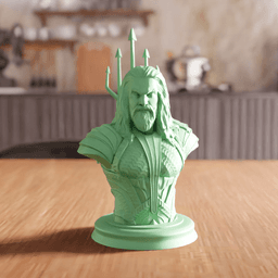 Aquaman Superhero Character Bust Figurine 3d model
