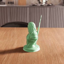 Aquaman Superhero Character Bust Figurine 3d model