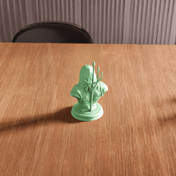 Aquaman Superhero Character Bust Figurine 3d model