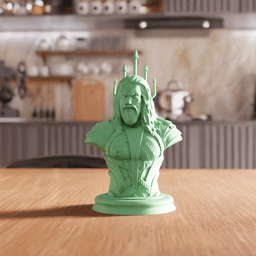 Aquaman Superhero Character Bust Figurine 3d model