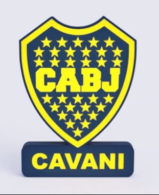 Boca Juniors Sign - LED strip compatible 3d model