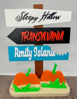 Halloween Display Signs! (No AMS) 3d model