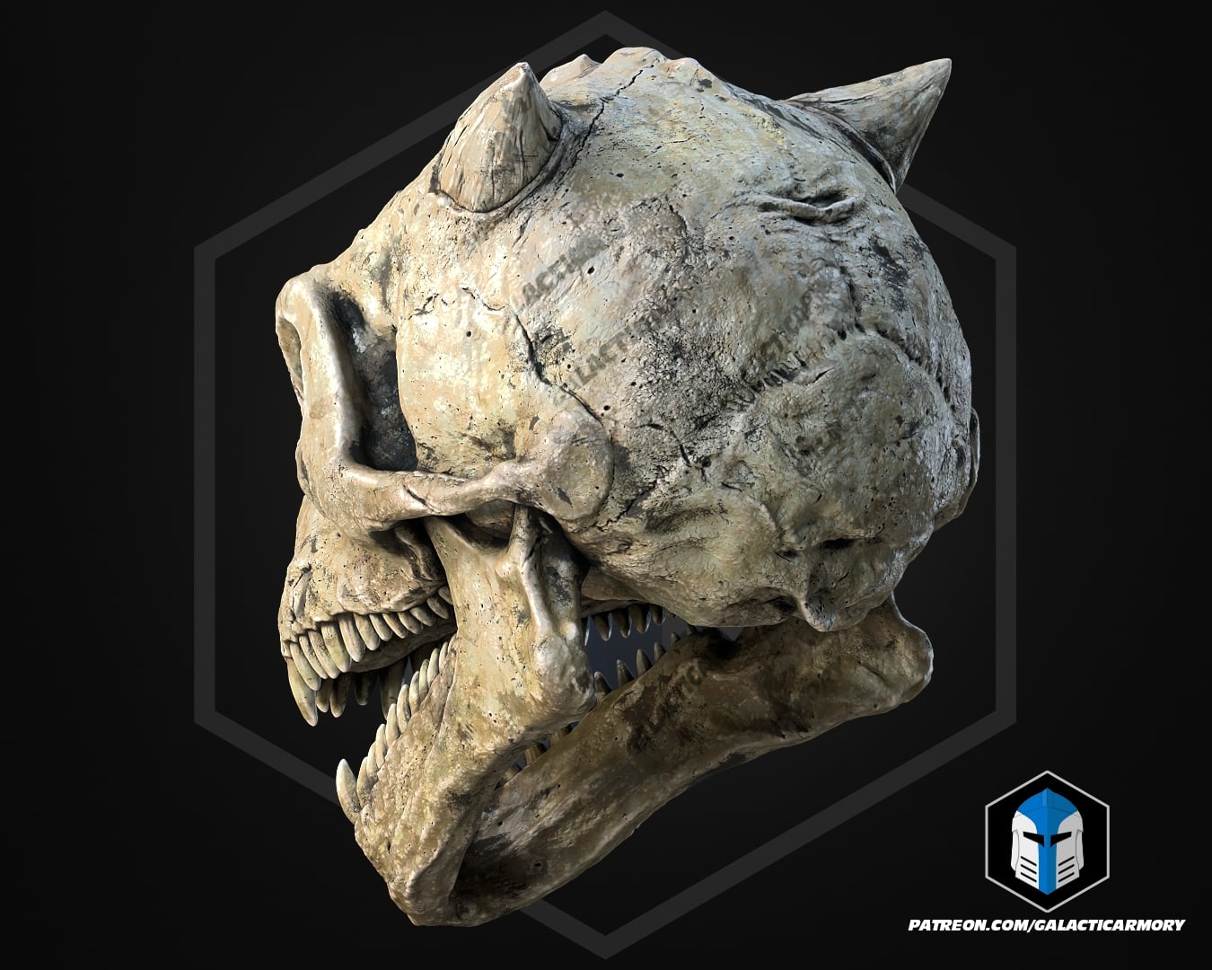 Trandoshans Skull - 3D Print Files 3d model