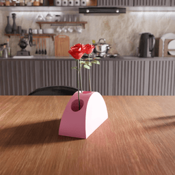 Half Moon Multi-Hole Vase 3d model