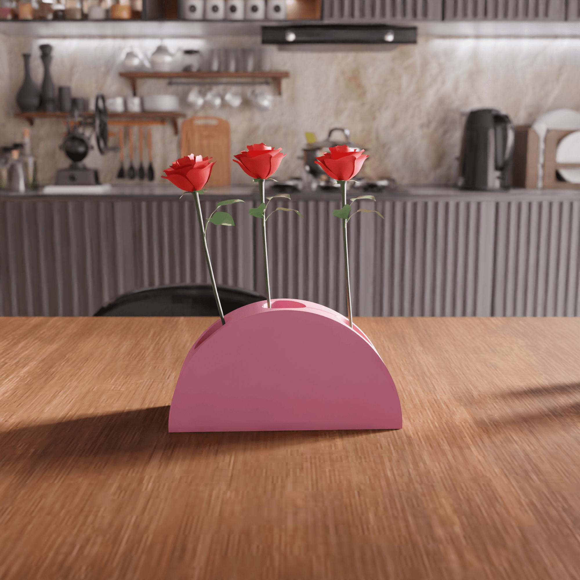 Half Moon Multi-Hole Vase 3d model
