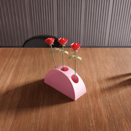 Half Moon Multi-Hole Vase 3d model